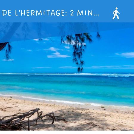 L'Hermitage - Appartement T3 En Bord De Plage Filaos Bagian luar foto